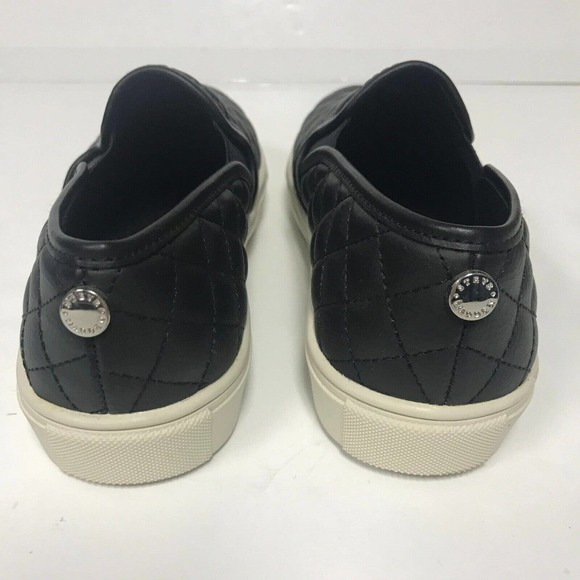 Steve Madden Ecentrcq Shoes Womens 5 Black Blush Quilted Slip On Tennis Shoe - Picture 5 of 11
